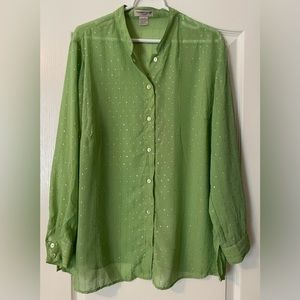 Notations Woman Long Sleeve Sparkle Blouse